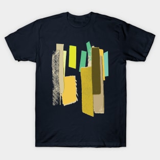 Geometric Color Swatches Illustration - Canary Yellow T-Shirt